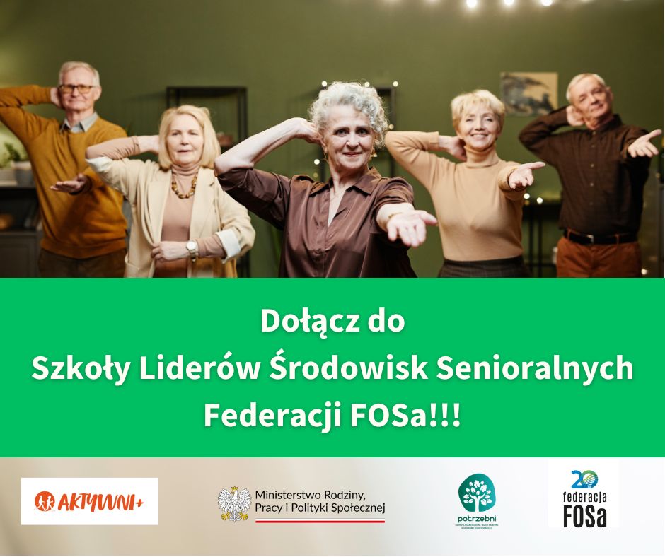 Ruszają zapisy do  Szkoły Liderów Środowisk Senioralnych!