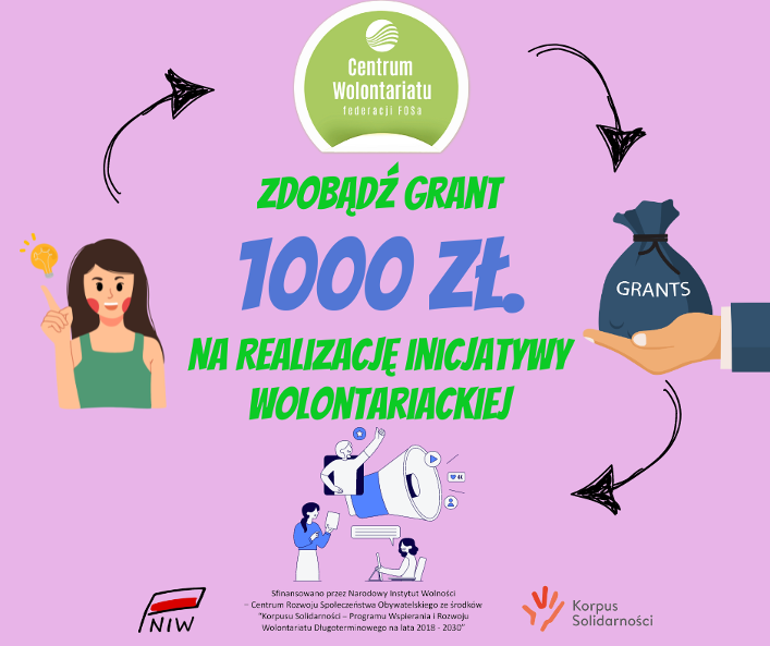 Konkurs grantowy dla Wolontariuszy/szek z Olsztyna!!!!