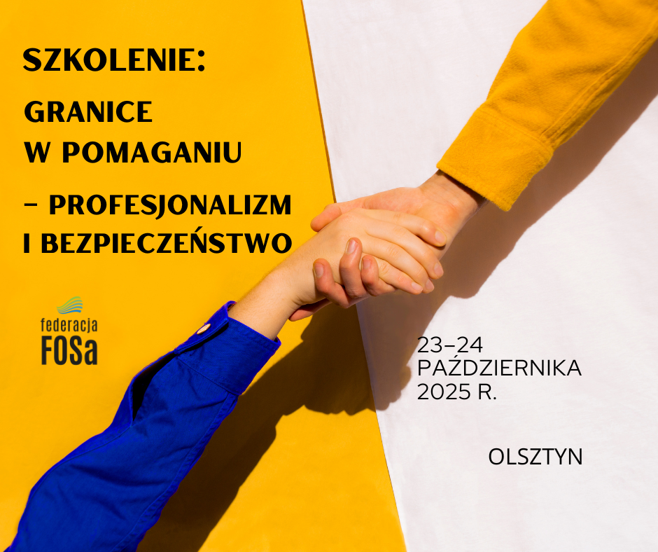 Szkolenie: Granice pomagania – profesjonalizm i bezpieczeństwo